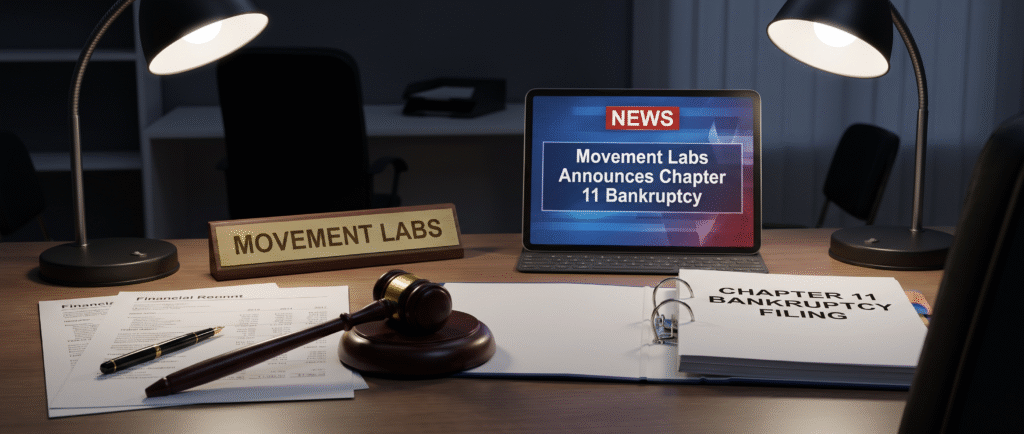 Вот краткий заголовок для этой новости:

Movement Labs объявила о банкротстве по главе 11
