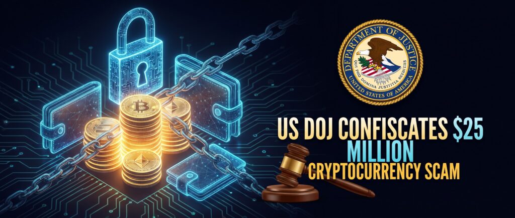 Минюст США конфискует $25 млн криптовалюты мошенников