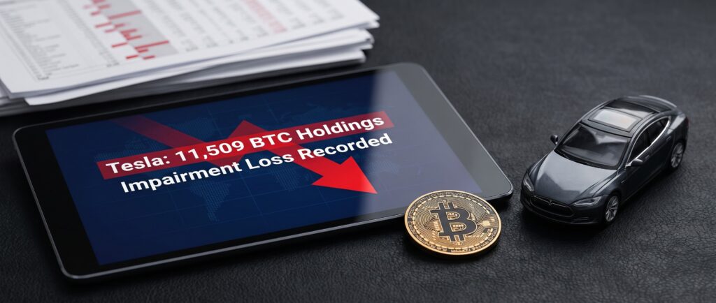 Tesla сохранила 11 509 BTC и зафиксировала убыток от переоценки