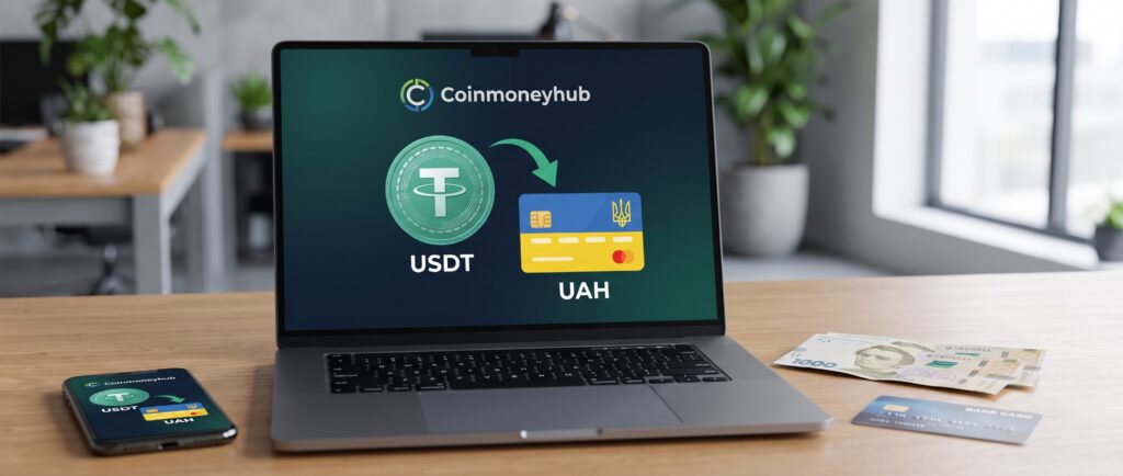 Обзор Coinmoneyhub: как вывести USDT на карту украинского банка