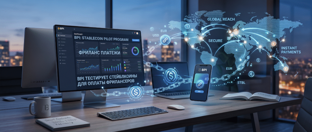 BPI протестирует стейблкоины для оплаты фрилансеров