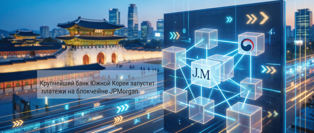 Крупнейший банк Южной Кореи запустит платежи на блокчейне JPMorgan