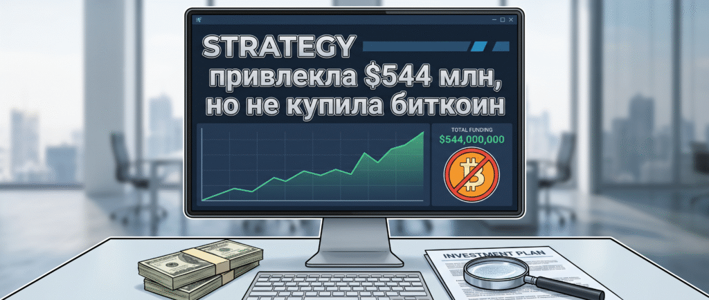 Strategy привлекла $544 млн, но не купила биткоин