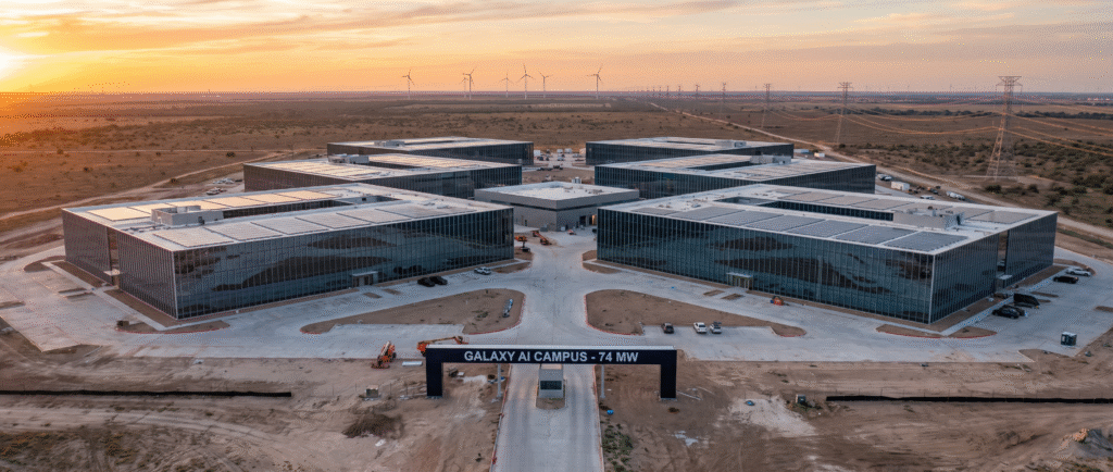 Galaxy строит новый ИИ-кампус в Техасе мощностью 74 МВт