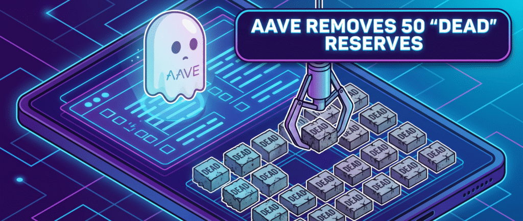 Aave избавляется от 50 «мертвых» резервов