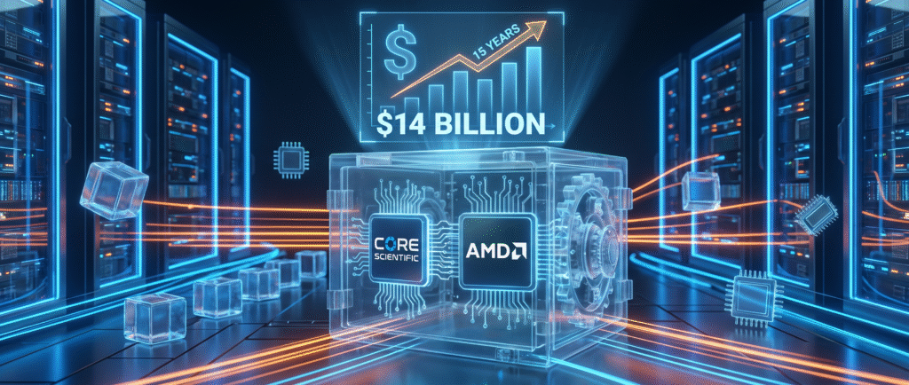 Партнерство Core Scientific и AMD принесет $14 млрд за 15 лет