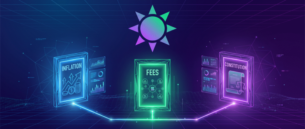Solana запускает три ключевых голосования: инфляция, комиссии и конституция