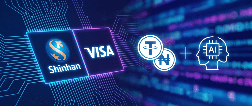 Shinhan и Visa договорились о сотрудничестве в сфере стейблкоинов и ИИ-платежей