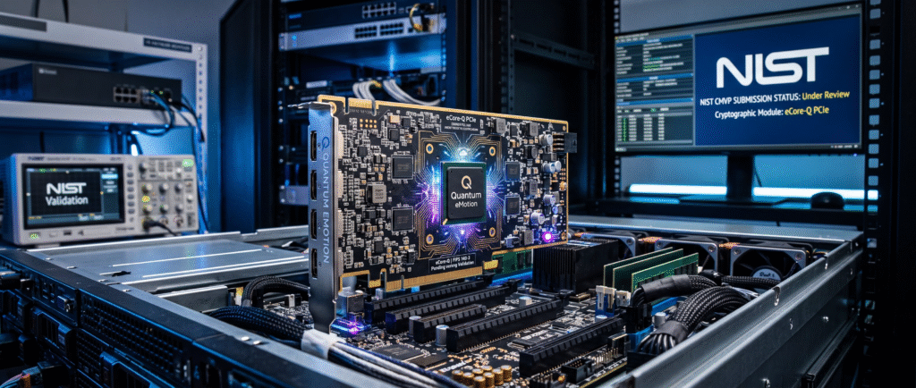 Quantum eMotion подала eCore-Q PCIe на сертификацию NIST