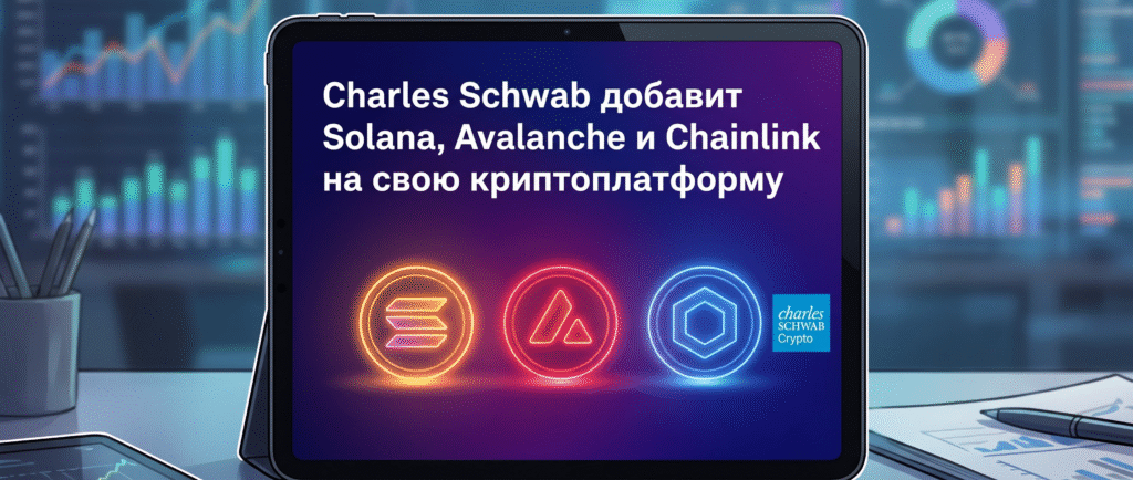 Charles Schwab добавит Solana, Avalanche и Chainlink на свою криптоплатформу