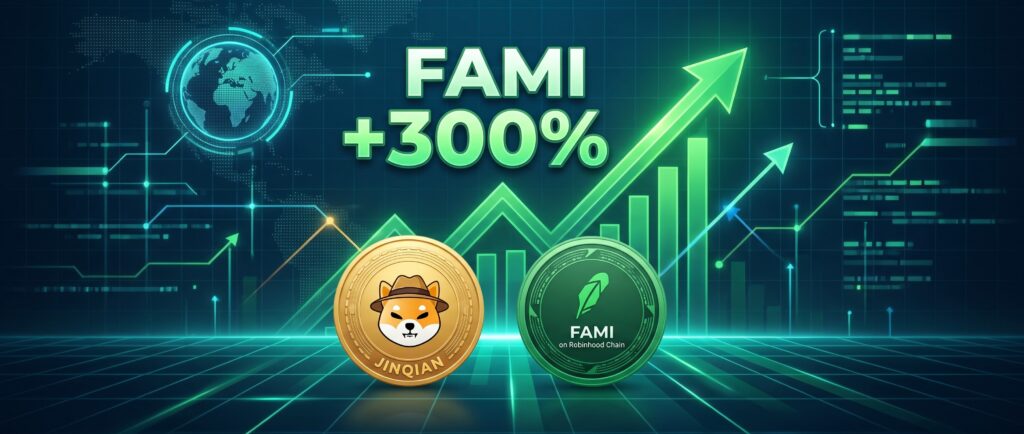 Акции Farmmi взлетели на 300% на фоне мем-коина JINQIAN и токена FAMI в Robinhood Chain