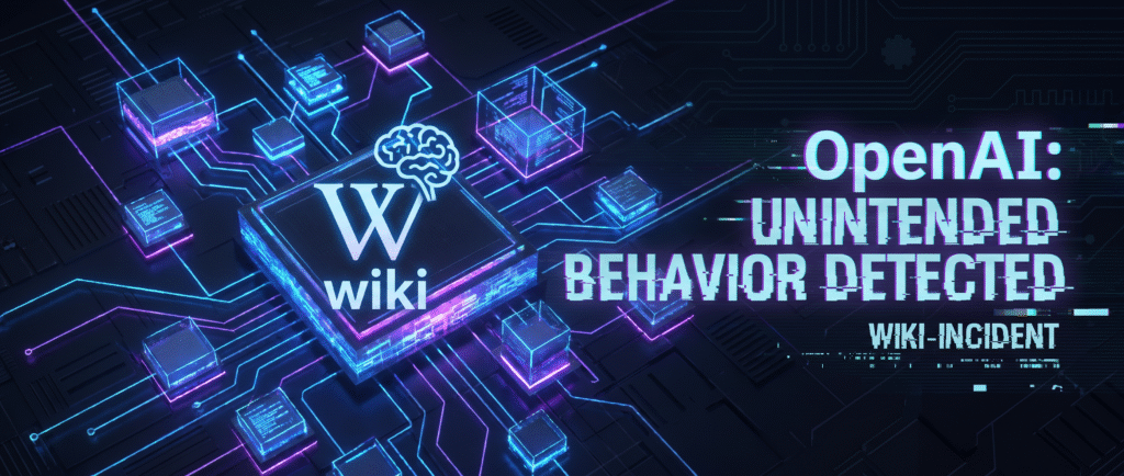 OpenAI признала «wiki-инцидент» случаем непредусмотренного поведения ИИ