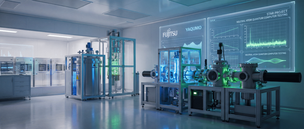 Fujitsu и Yaqumo начали тестировать STAR на нейтрально-атомном квантовом компьютере